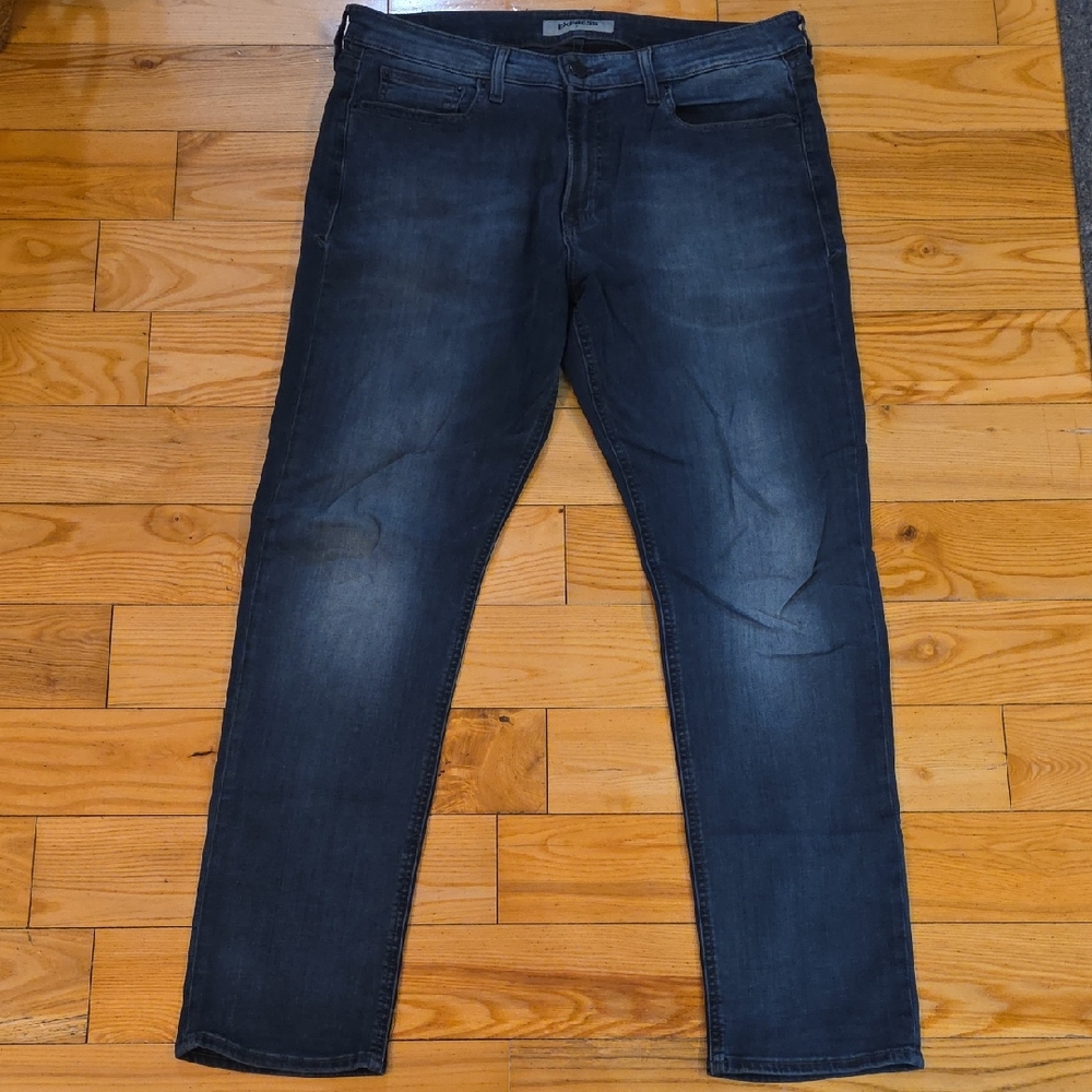 Express Men's Dark Indigo Slim Jeans